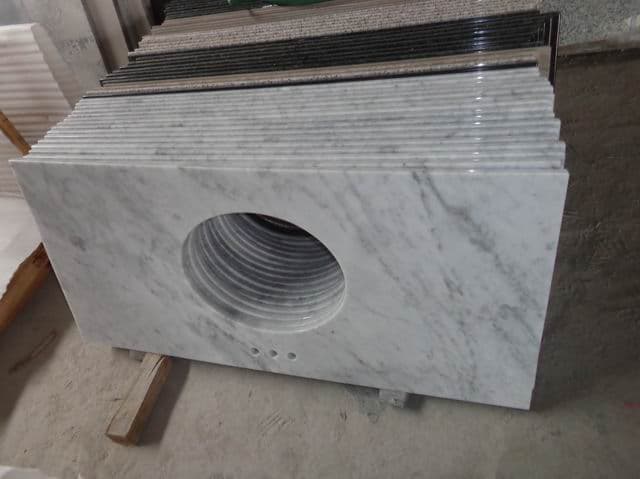 Carrara White Marble Counter Tops